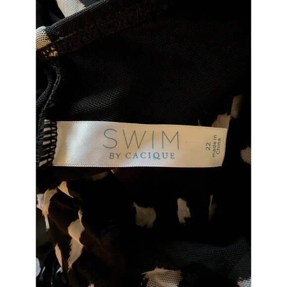 Swim by Cacique Lane Bryant Flyaway No-Wire Swim Dress Sz 22 - Picture 3 of 5